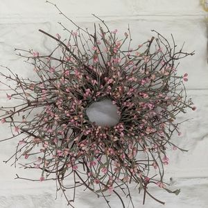 Pink beaded wall hanging